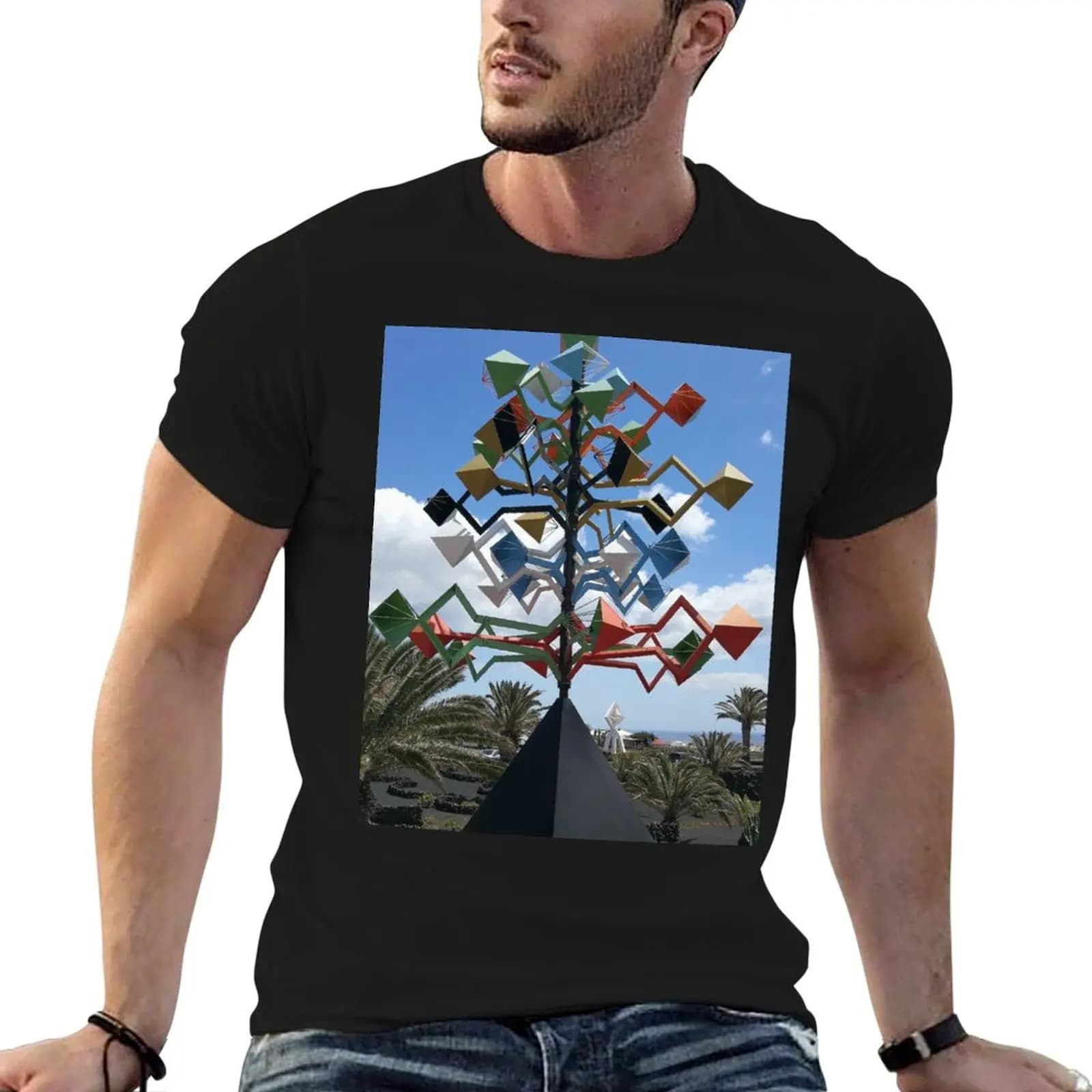 Cesar Manrique Foundation Wind Sculptures T-Shirt anime t shirts for man t shirt man casual funny t shirts man T-shirt