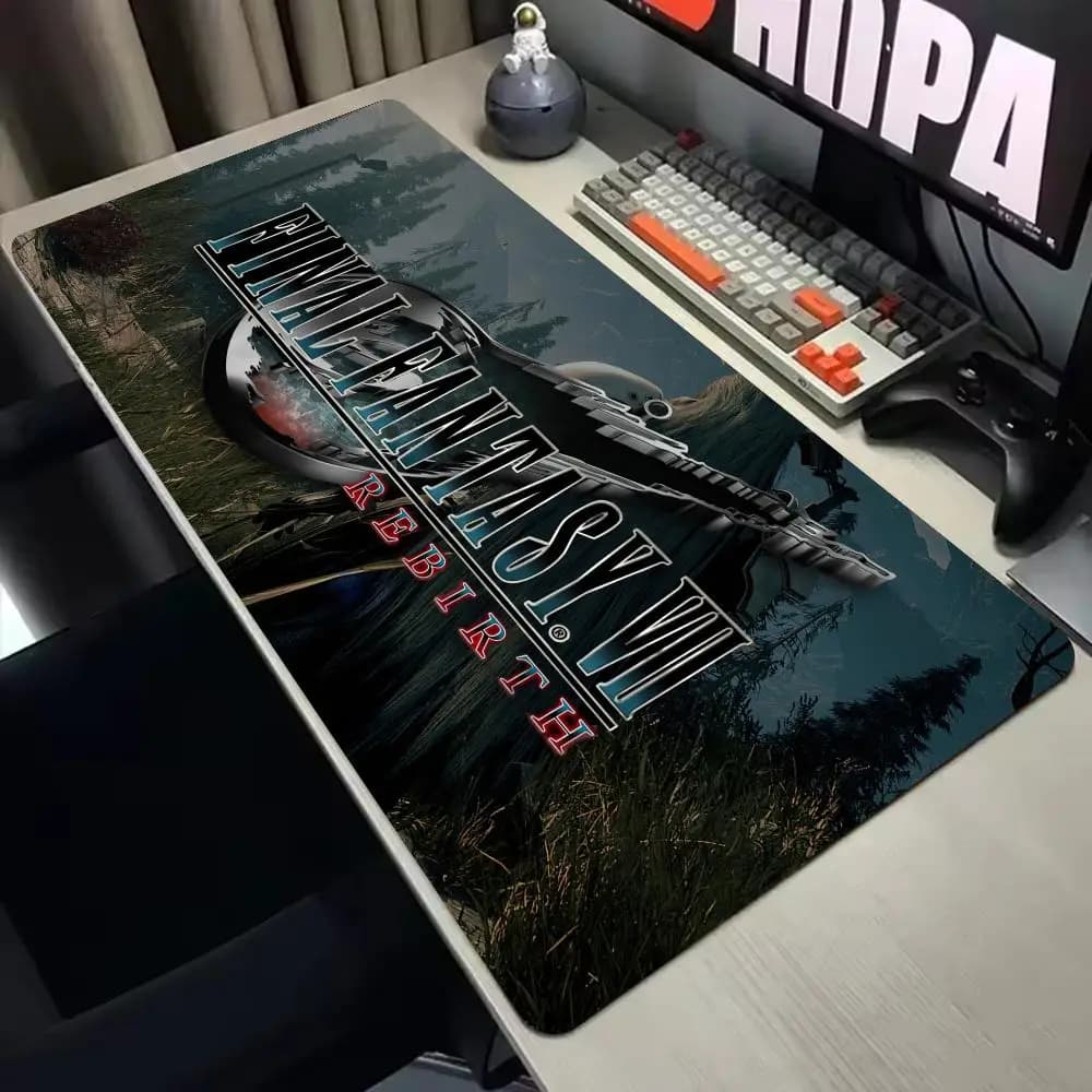 Nuovo gioco F-Final Fantasy VII Rebirth Mousepad Computer portatile Gamer Pad Accessori da gioco per PC Tappetini da scrivania 900x400mm