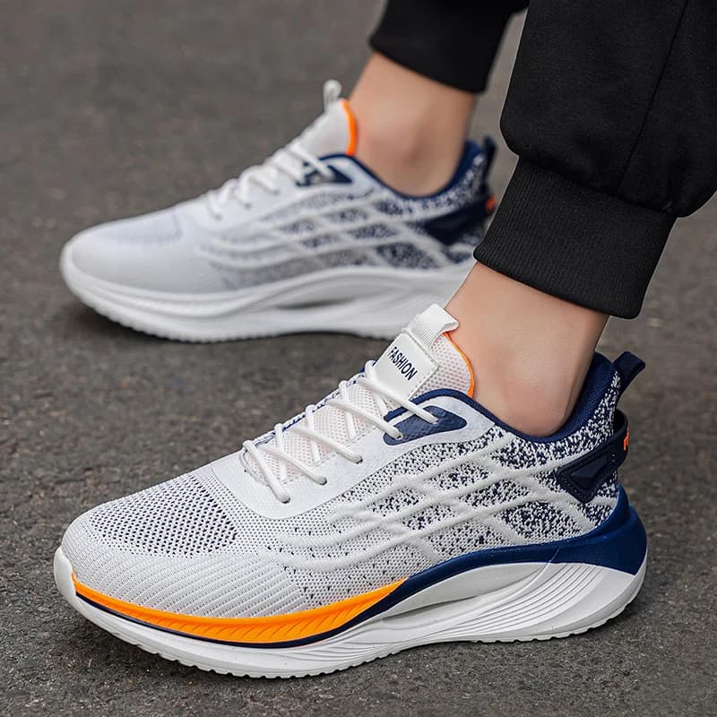 Hollow Mesh Men Running Shoes Summer Ultra Soft Sole Anti-slip Anti-wear Comfort Footwear for Daily Physical Exercise
