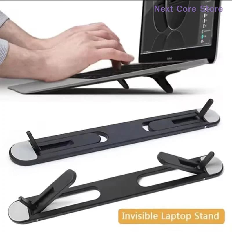 Supporto ergonomico regolabile per laptop, supporto portatile per raffreddamento notebook, altezza regolabile per uso domestico e in ufficio.