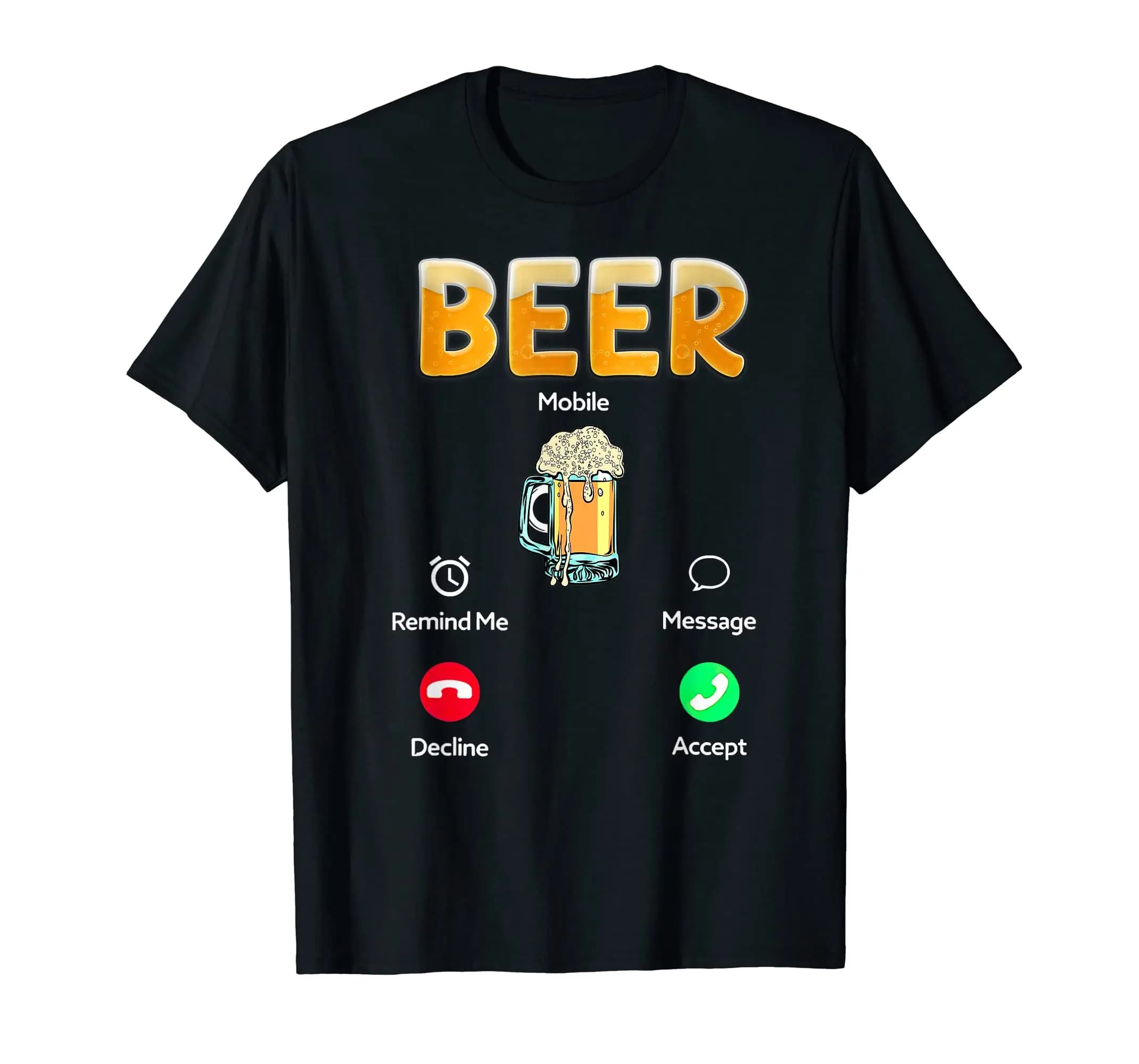 T-Shirt 100% Cotone con Stampa 'La Birra Ti Chiama' Divertente per Uomini e Donne, Maglietta Grafica Moda Harajuku XS-5XL