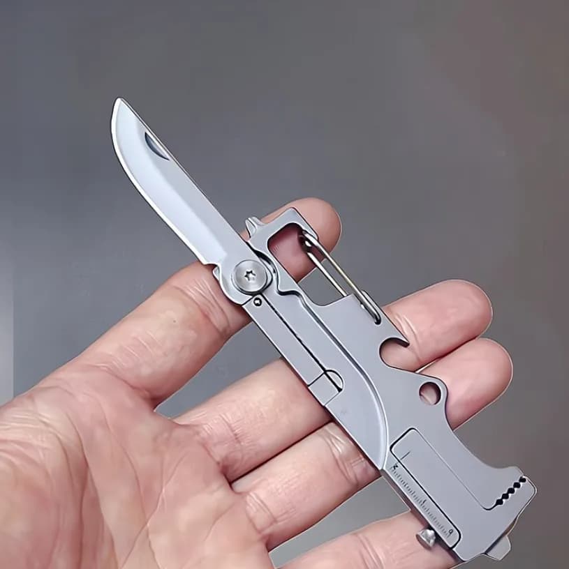 Stainless steel Multifunctional Pocket Knife wrench Keychain pendant Men's bottle opener outdoor Emergency EDC Tools