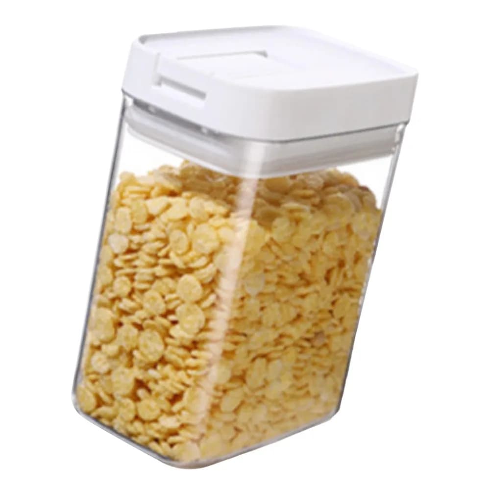 Transparent Cereal Storage Container 800ml Capacity Sealed Food Storage Container PET With Lids Dry Food Canister Kitchen