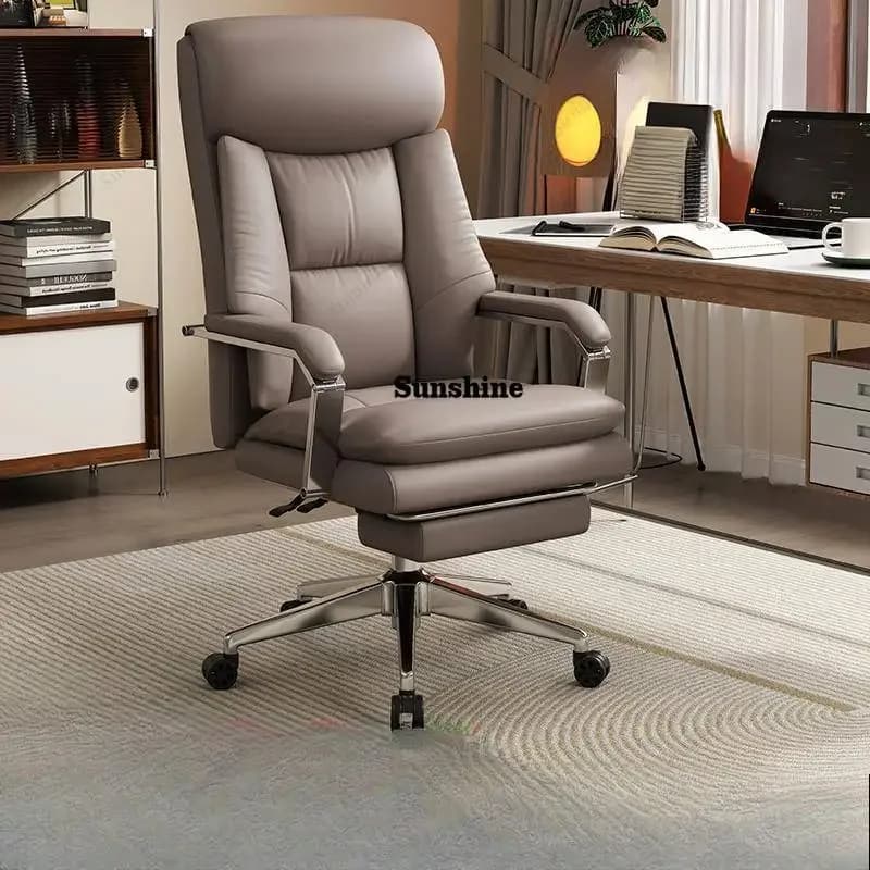 Sedia da Ufficio con Poggiatesta in Stile Nordico, Design Moderno e Lussuoso, Comoda Sedia da Gaming Reclinabile Ergonomica, Mobili per Ufficio