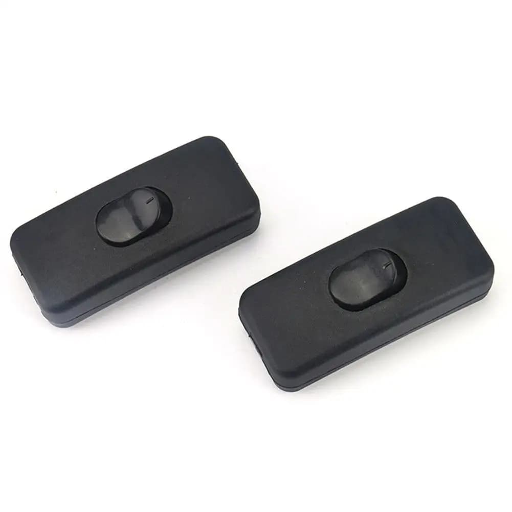 2/4PCS FAI DA TE ON/OFF Interruttore In Linea Nero Lampada Da Tavolo In Linea Scrivania Cavo Della Luce Interruttore del Cavo 110-250V