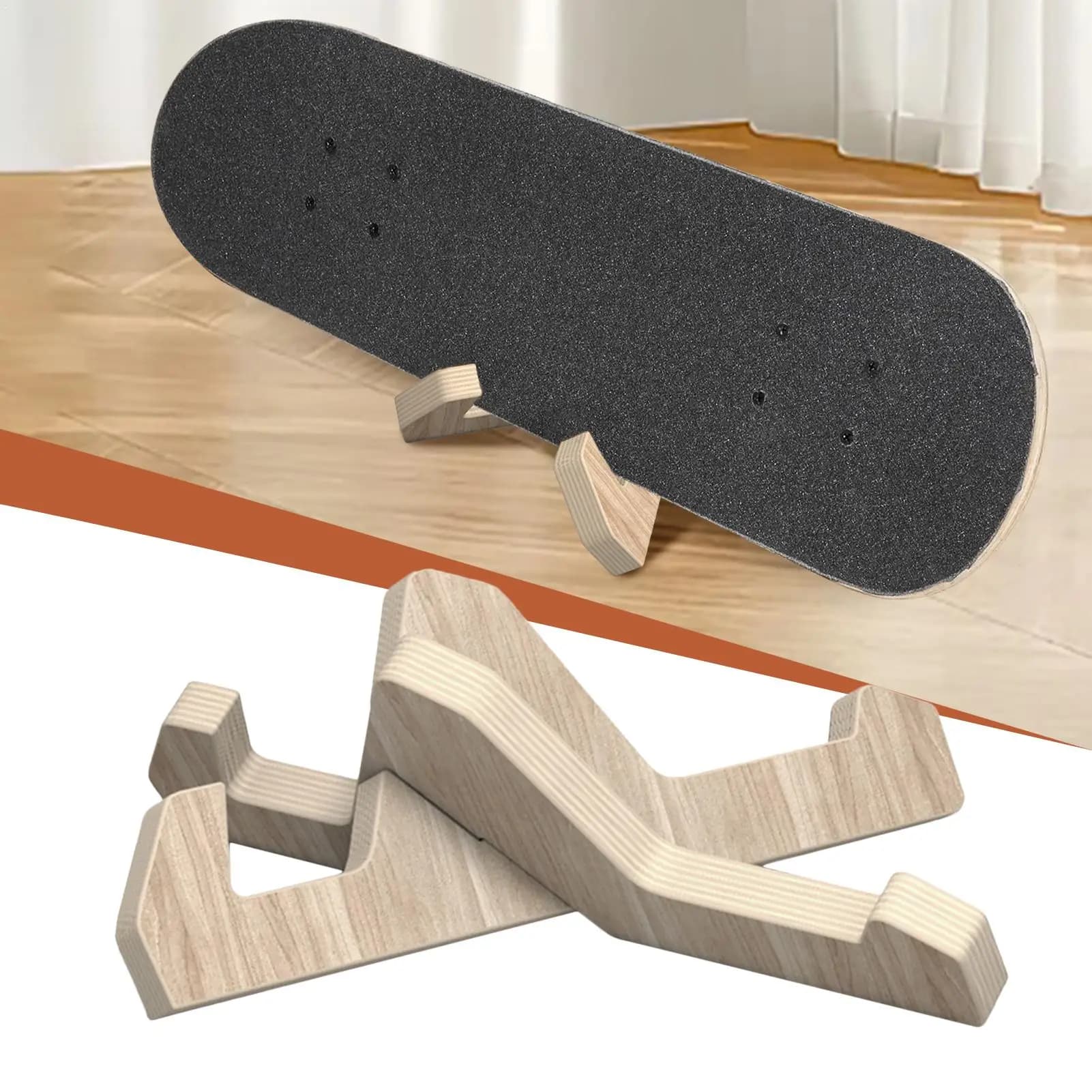 skateboard display rack Wooden skateboard stand Skateboard/Snowboard Base 1 Pair Snowboard Rack Longboard Wall Mount Rack