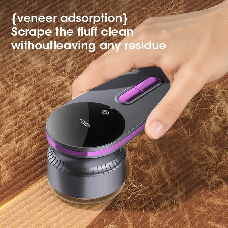 Fabric Shaver Lint Remover for Clothes 6-Blade Strong Suction 180min Battery Life USB Rechargeable Fluff Pellet Remover