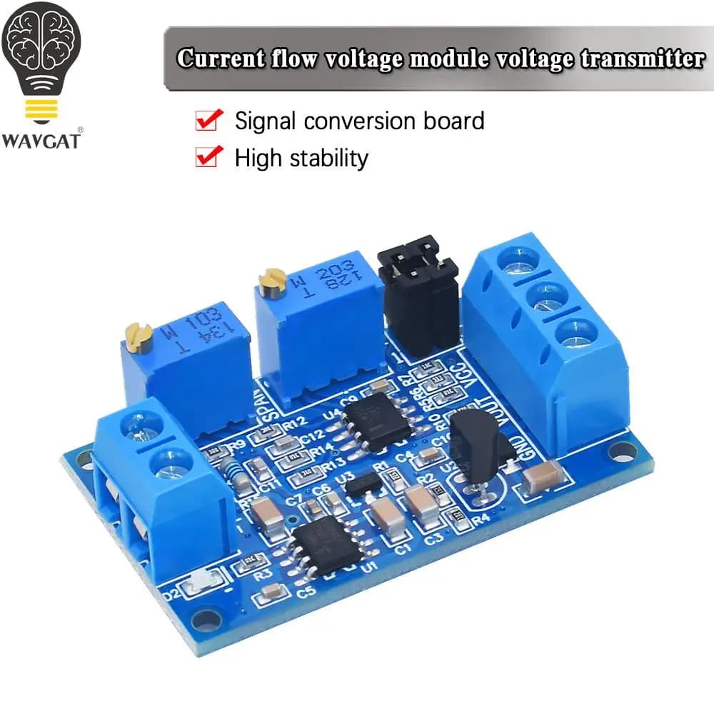 Modulo corrente-tensione modulo convertitore di segnale trasmettitore di tensione da 0 -20ma/4-20 ma a 0- 3.3V/0 -5V/0 -10V