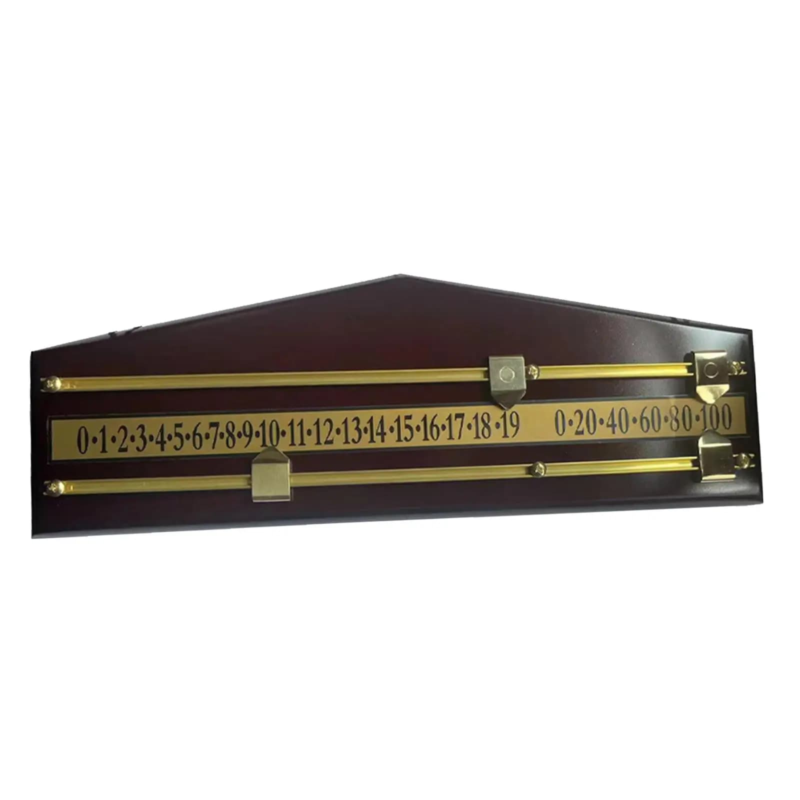 Tabellone Segnapunti in Legno per Biliardo e Snooker, Dispositivo Integrato per Giochi da Tavolo, Segnapunti per Shuffleboard