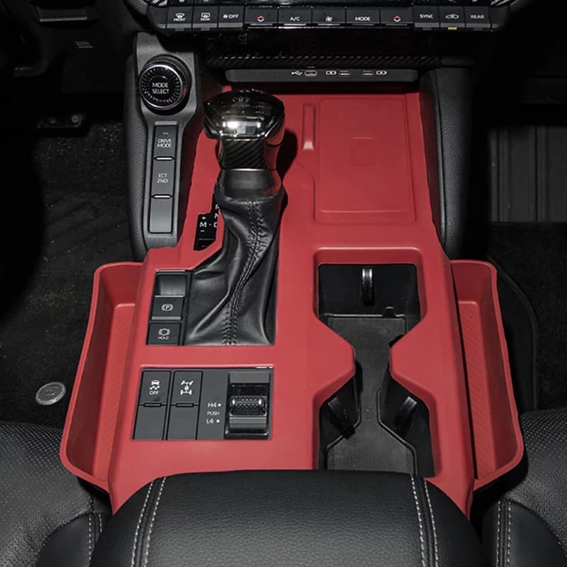 For Toyota Prado LC250 2024 2025 Central Control Gear Storage Box Silicone Interior Protective Covers Updated LHD Accessories