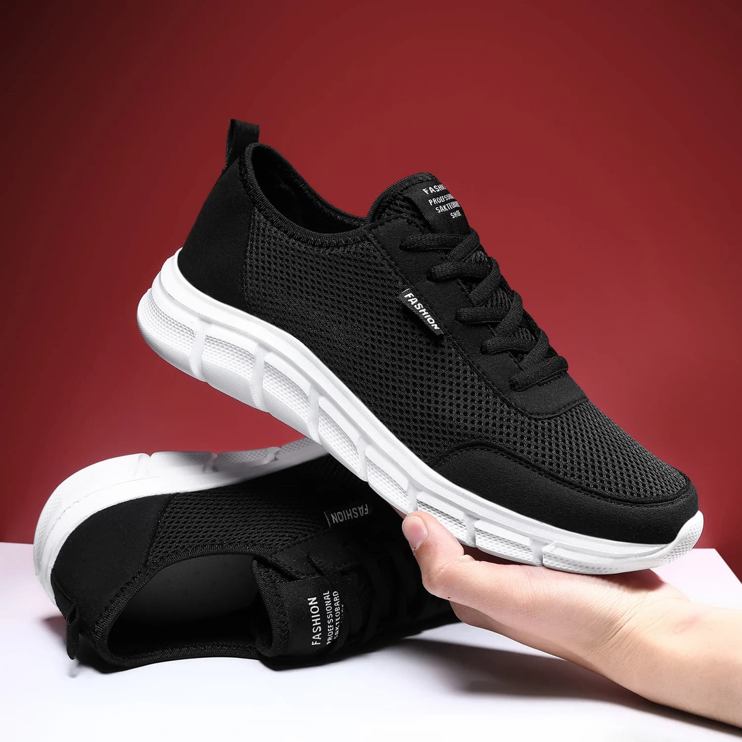 Scarpe da ginnastica estive da uomo Scarpe da corsa casual Scarpe da passeggio traspiranti in mesh Scarpe sportive leggere Scarpe comode alla moda Zapatillas
