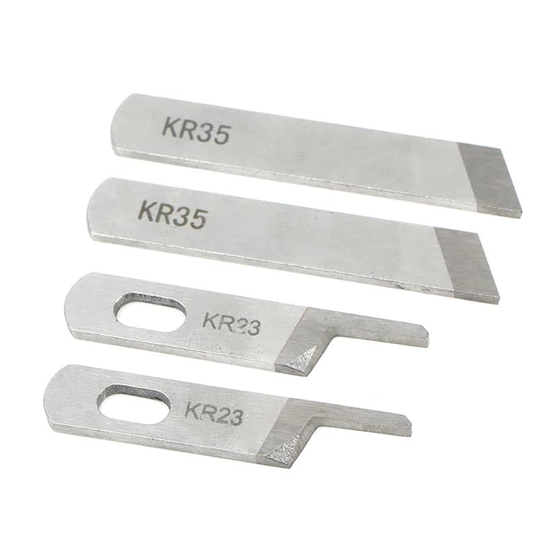 2 pezzi macchina da cucire Overlock KR23 KR35 lama per coltello superiore in acciaio al tungsteno per accessori per macchine da cucire Siruba Pegasus