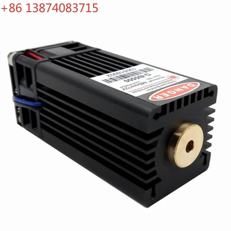 Modulo laser per incisione controllato TTL-PMW a luce blu da 445 nm 5,5 W DC12V