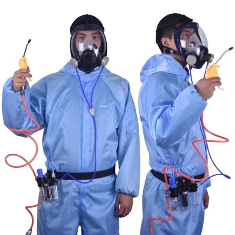 Sistema di respirazione industriale con alimentazione d'aria funzionale 6800 maschera integrale a tre interfacce maschera protettiva antigas maschera integrale