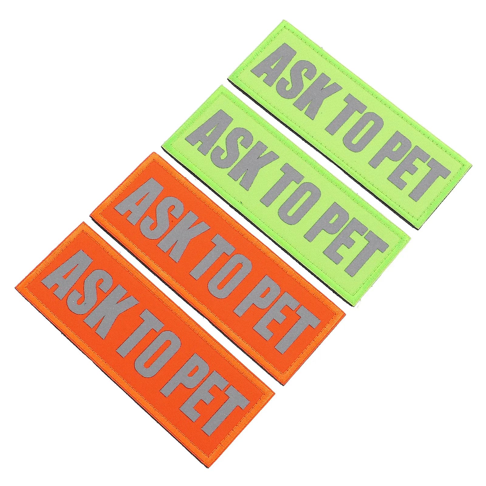 4 Pezzi Patch Riflettenti Decorativi Resistenti all'Usura per Pettorina per Cani, Accessori per Passeggiate e Corsa all'Aperto