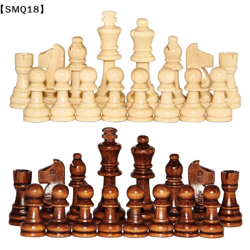 32Pcs/Set 2.2 Inch Wooden Chess Pieces International Word Chess Game Chess Piece Entertainment Accessories【SMQ】
