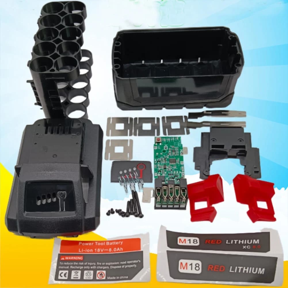 Per Milwaukee 10 Core 18V 21700 Kit circuito custodia batteria agli ioni di litio AC79