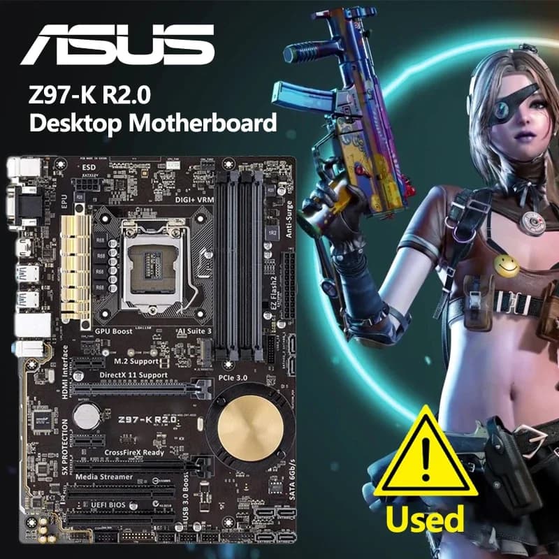 Scheda madre Asus Z97-K R2.0 Z97 Socket LGA 1150 i7 i5 i3 DDR3 32G SATA3 ATX