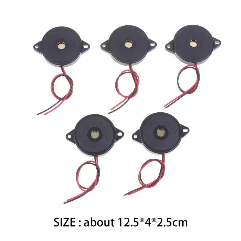 5/10/15 Pezzi Cicalino Passivo ad Alto Decibel con Filo, Altoparlante Piezoelettrico 3040 per Arduino, Auto, Fai da Te, Elettronica