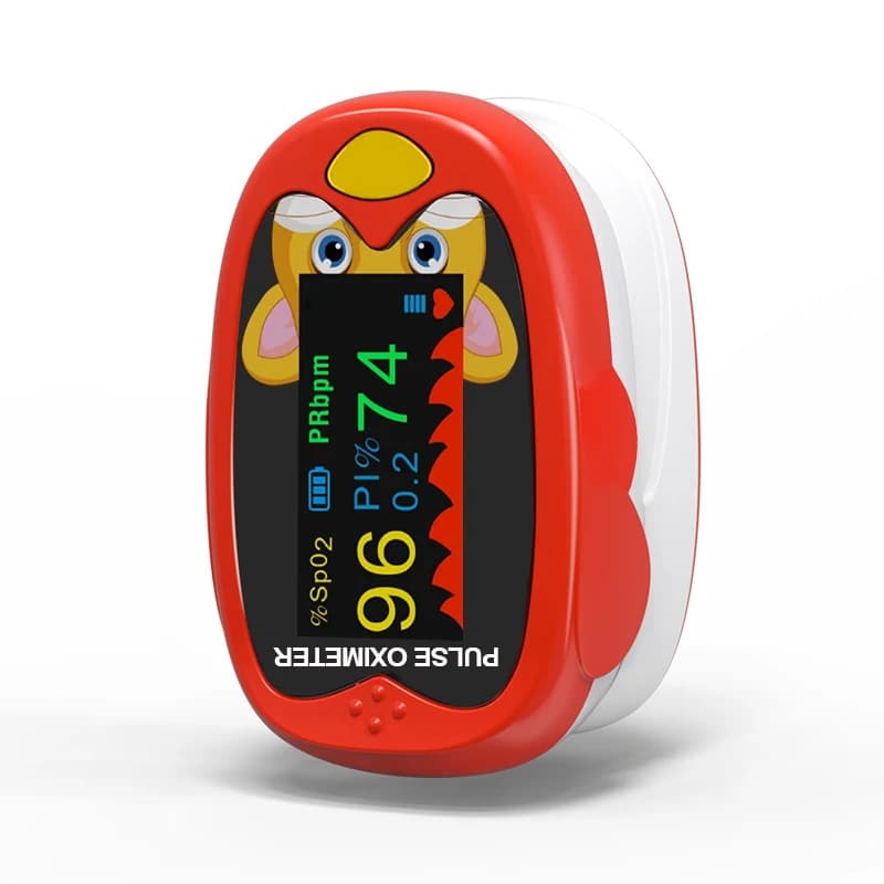 1PC Reloading Child Children Cartoon finger Pulse oximeter TFT Oximeter Infermiera Pediatric Oxygen Saturimeter Cardiaca Frequency Meter