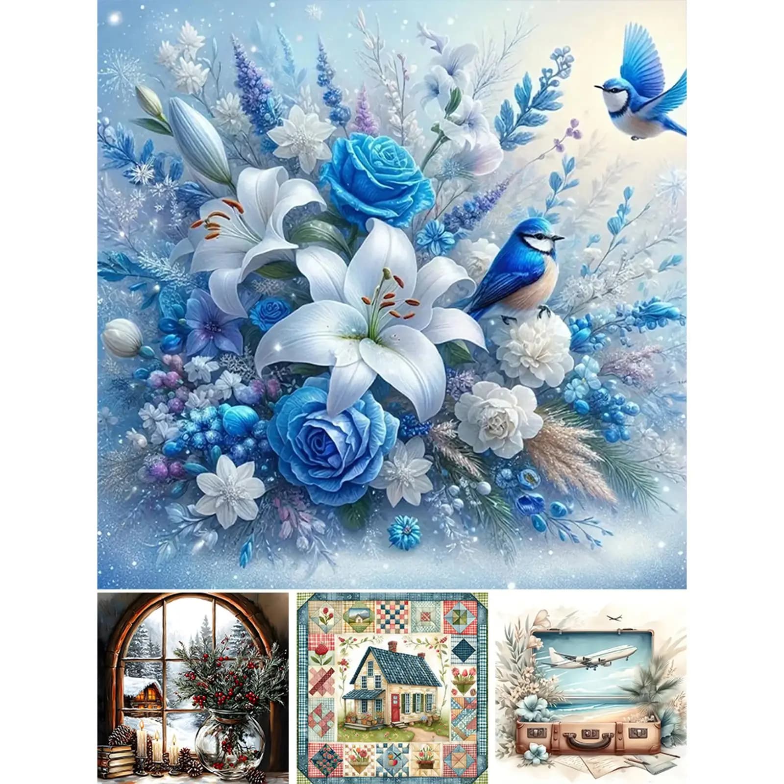 Paint By Numbers Kit On Canvas DIY Oil Art Landscape Picture Home Decor40x40cm
