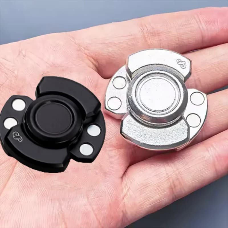 3 In1 Alloy Metal Fidget Spinner Slider Clicker Magnetic EDC Cool Gadget Silent Stress Relief Enhanced Focus For Adults toy