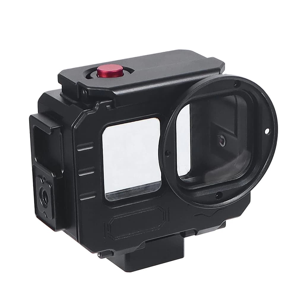 For GoPro Waterproof Metal Case for Go Pro 13 12 11 Deep Diving 80M Tempered Glass Protective Frame for Quick Installation Camera