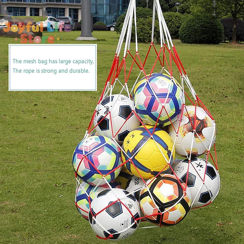 Hot Portable Carry Net Bag Balls Volleyball Durable Standard Nylon Rope Storage Ball Bag Thread Soccer Basketball Hoop Mesh Net