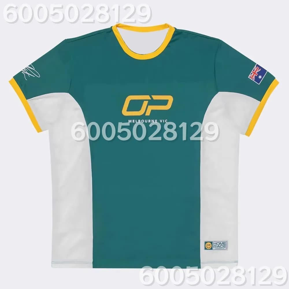 Home Race Oscarr Piastri Jersey Racing Car Design Graphic 3D Print T-shirt Short Sleeve Male Unisex Streetwear Family Kids Tees