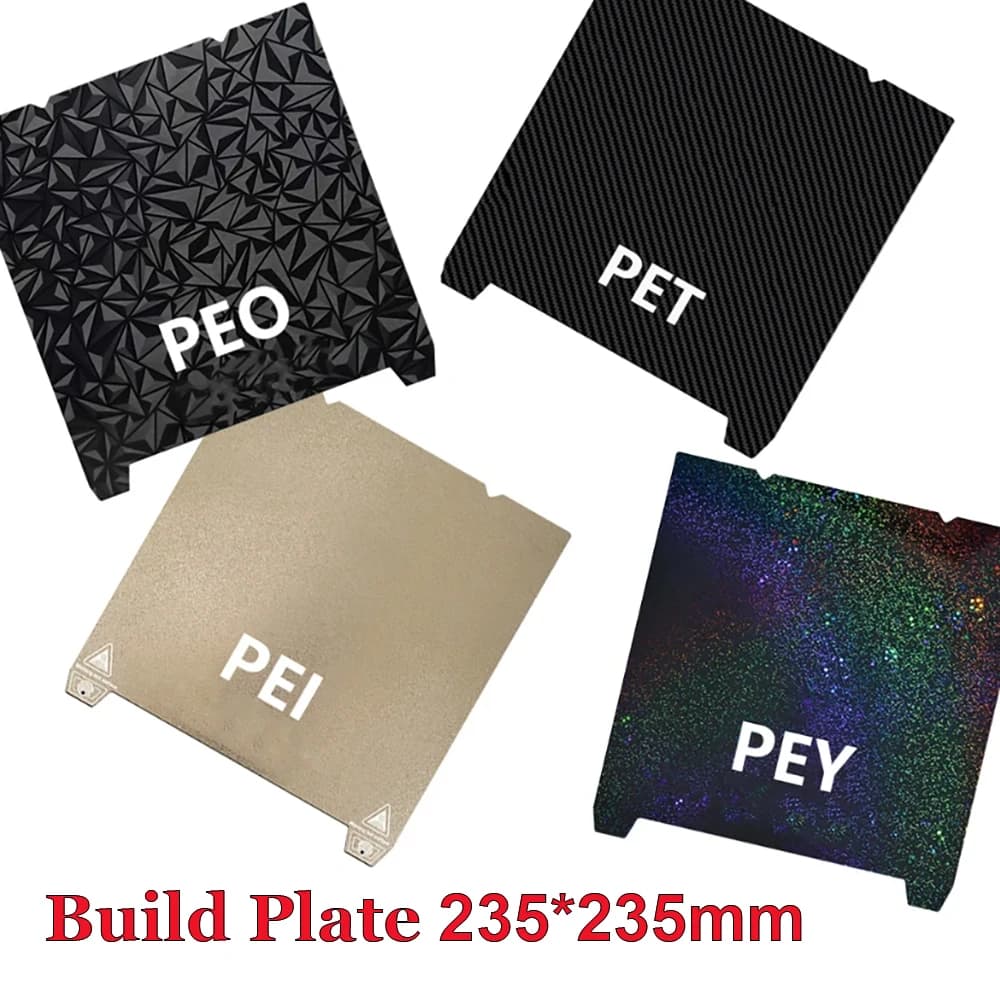 Piastra di stampa 235x235 in PEI testurizzato Creality K1, foglio magnetico liscio PEO H1H per stampante 3D Ender 5 S1 Ender 3 V3 Se