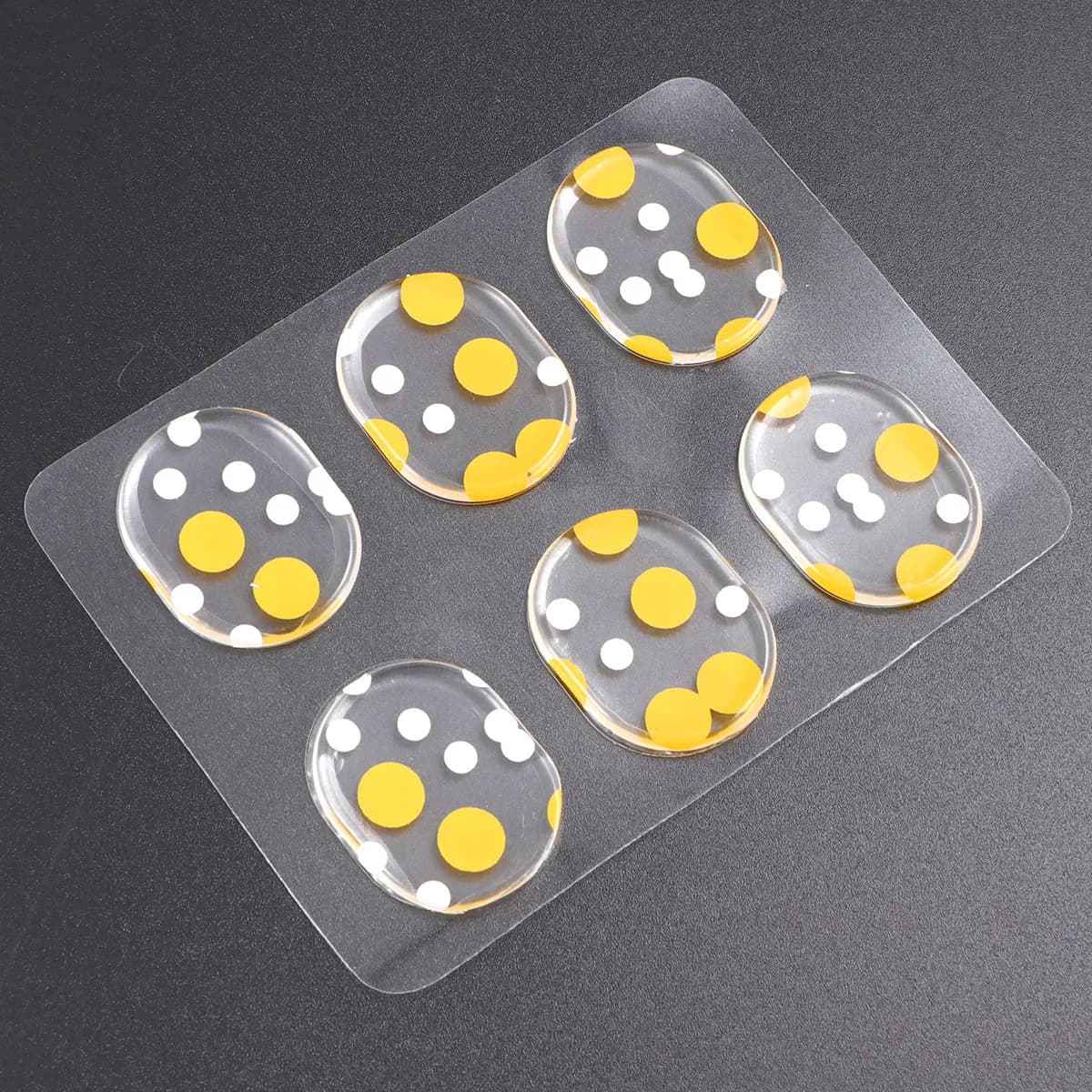 6 Pezzi Tappetini in Gel Silenziosi in Silicone Autoadesivi per Tamburo, Rullante, Basso, Tom, Piatto, Percussioni - Controllo e Regolazione del Suono