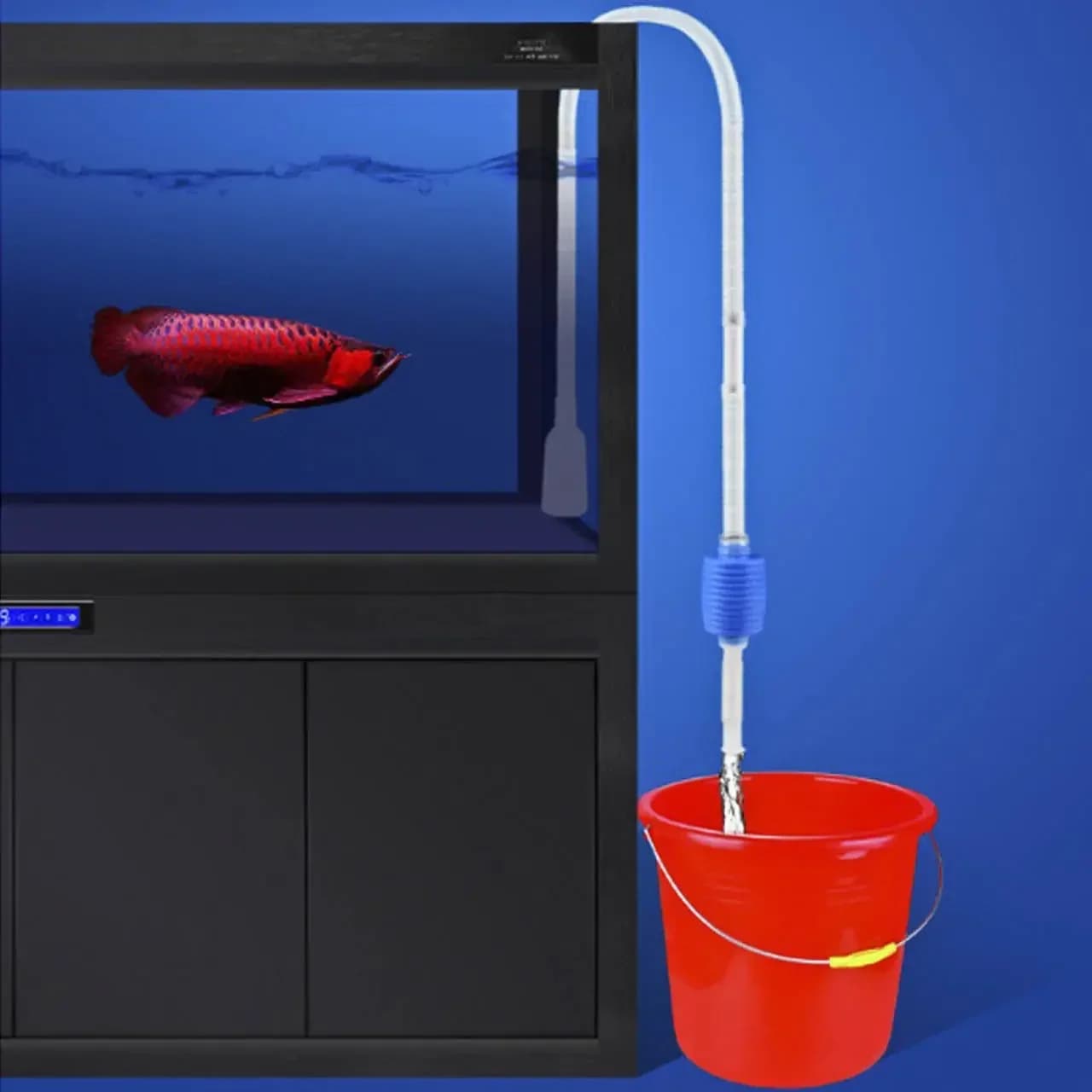 Semi-automatico Acquario Pulito Sottovuoto Cambio di Acqua Cambio di Ghiaia Acquario Semplice Serbatoio di Pesce Aspirapolvere Sifone Pompa Pulitore