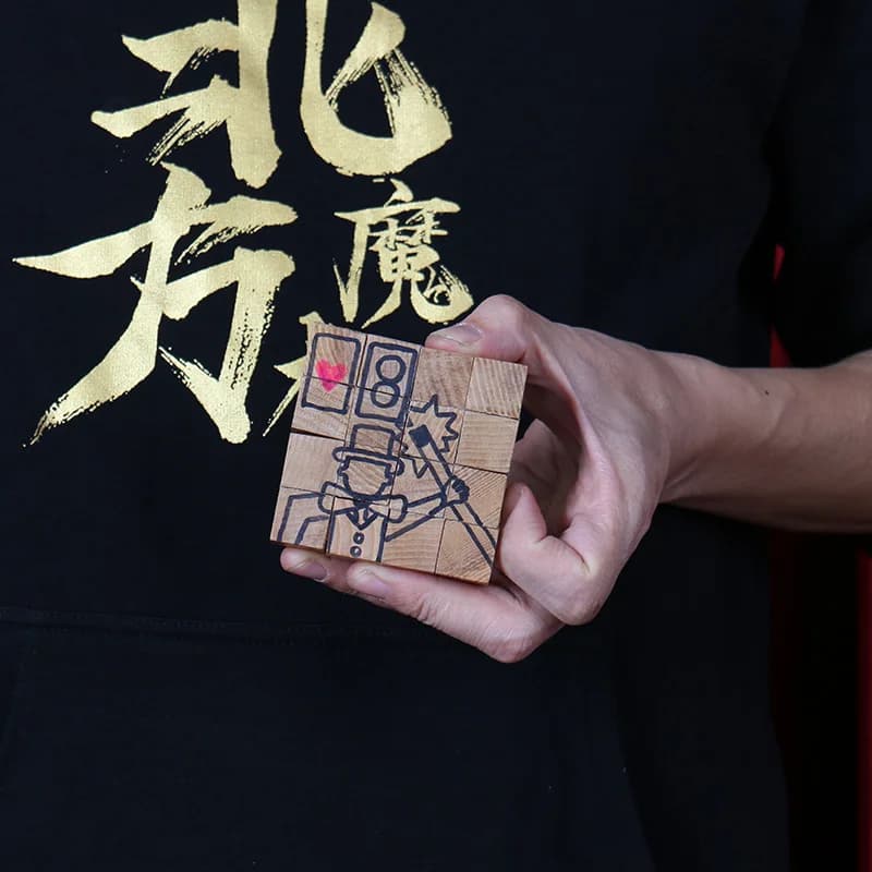 Blocchi profetici in legno: Propiziazione con 8 carte a picche - Le carte che scegli sono le tue carte - Puzzle di costruzione in legno per trucchi di magia