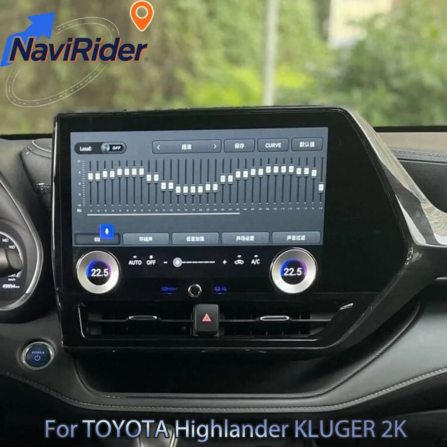 13.3'' 2K Screen For Toyota Highlander KLUGER Android Multimedia Video Player WiFi 4G CarPlay AutoRadio GPS Navigation Head Unit
