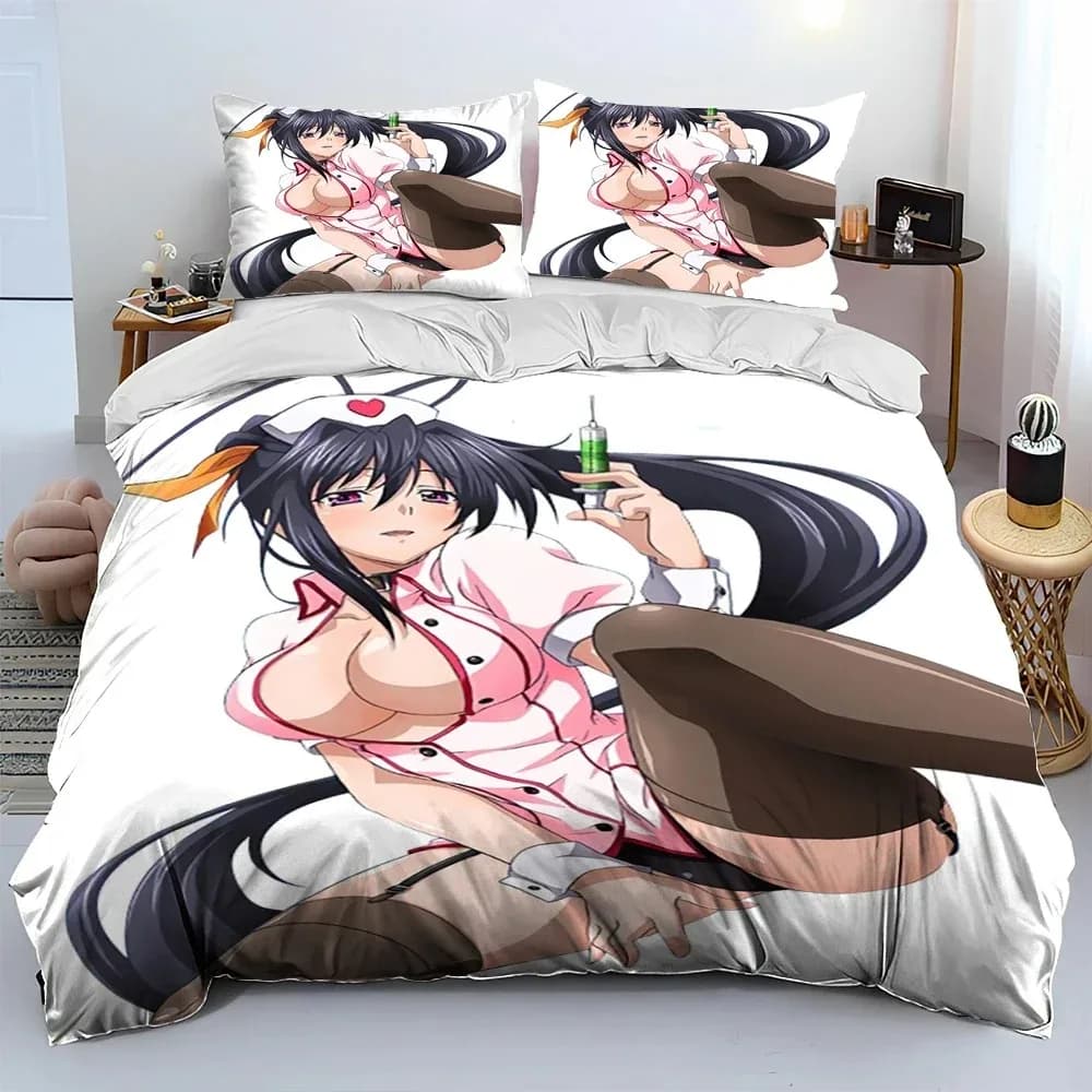 Set DxD anime consular bed linen for sexy girl, set pillow cover pillow pillowcase, king queen bed linen set for children
