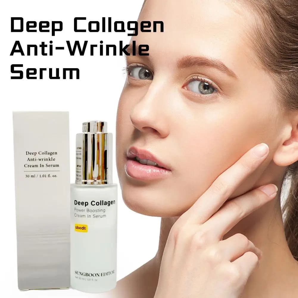 Marca coreana Collagene profondo Potenza Boosting Siero Sbiancante Idratante Linee sottili lisce Essenza Antirughe Cura del viso originale