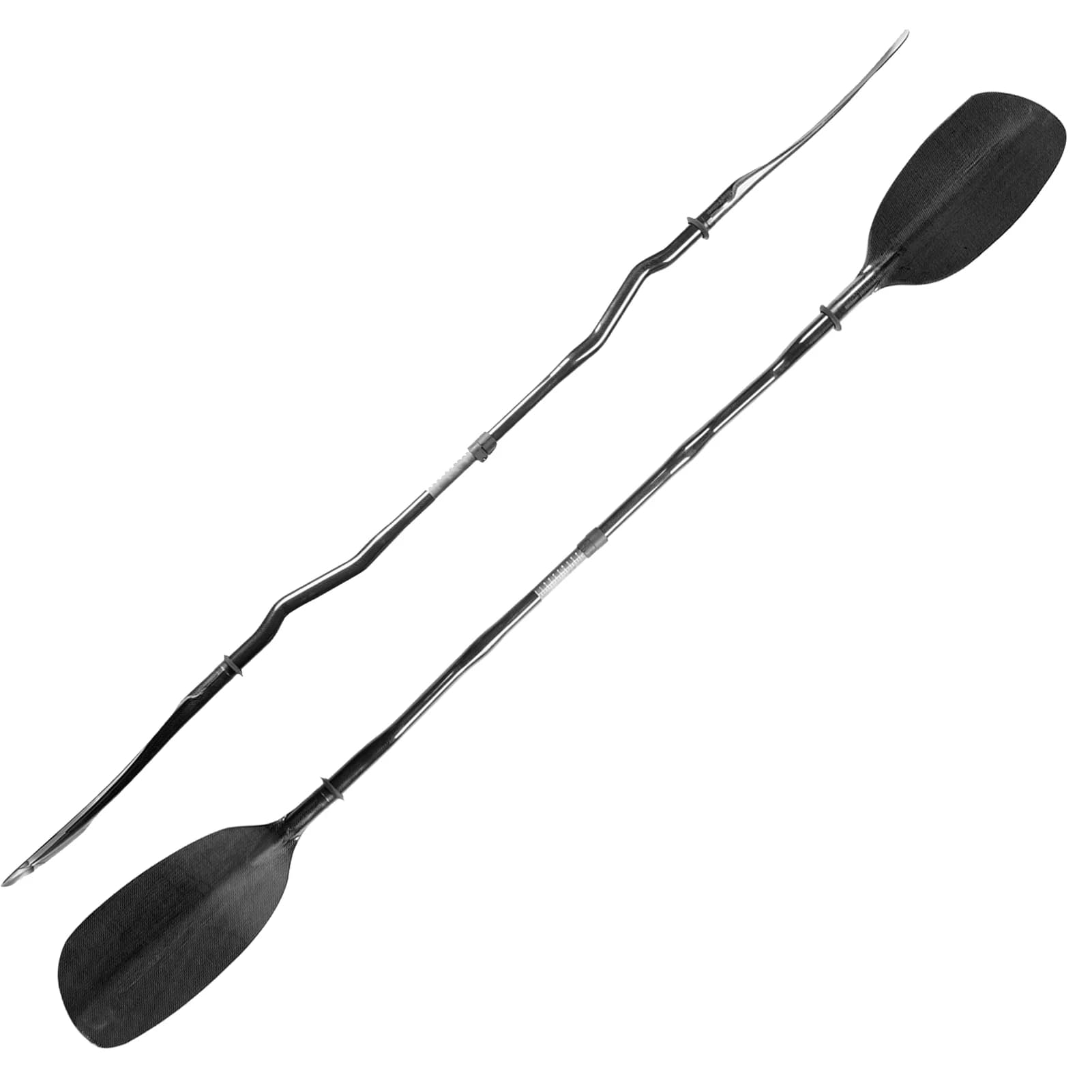 Pagaia per Kayak in carbonio pieno con albero piegato per sport acquatici pagaia per acqua bianca durevole per Kayak surf barca in carbonio remi a remi