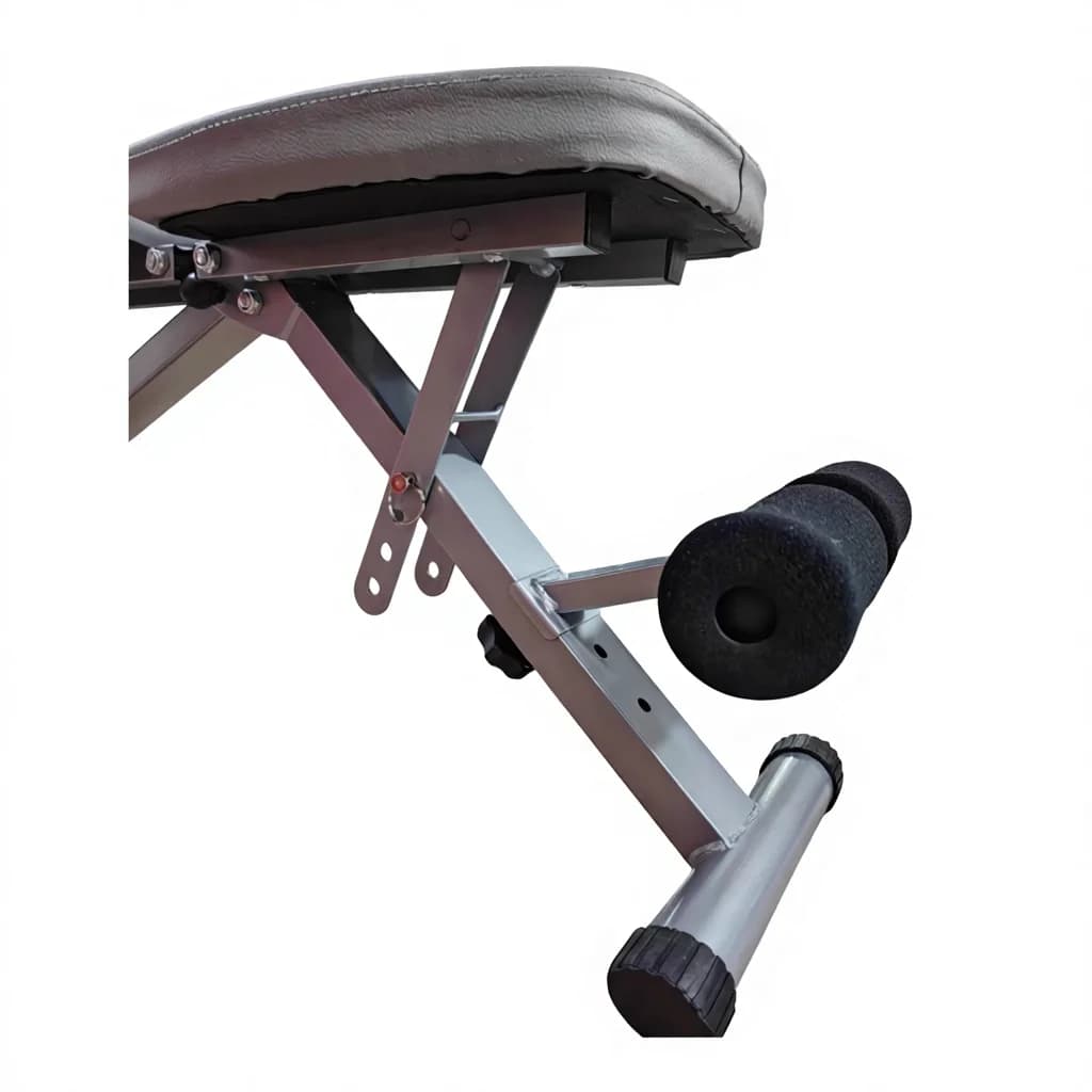 Adjustable Multifunctional Bench and Metal Folder for Home Gym, Abdominal Exercises, with Safety and Building Features