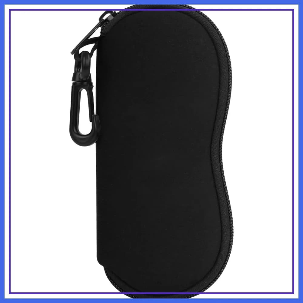 Custodia Morbida Ultra Leggera in Neoprene con Cerniera per Occhiali da Sole Uomo Donna