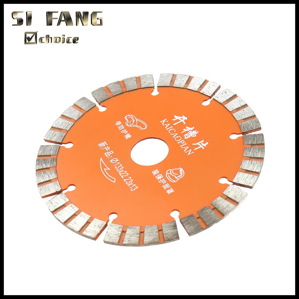 Lama per sega circolare con segmento a disco diamantato da 125/133 mm per calcestruzzo, ceramica, mattoni, marmo, 5"