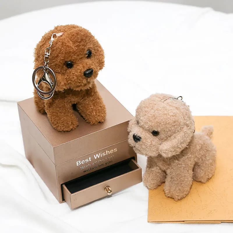 Nuovo simpatico peluche da 12 cm portachiavi in peluche piccolo ciondolo giocattoli per bambini zaino impiccagioni animali di peluche regali di compleanno di Natale