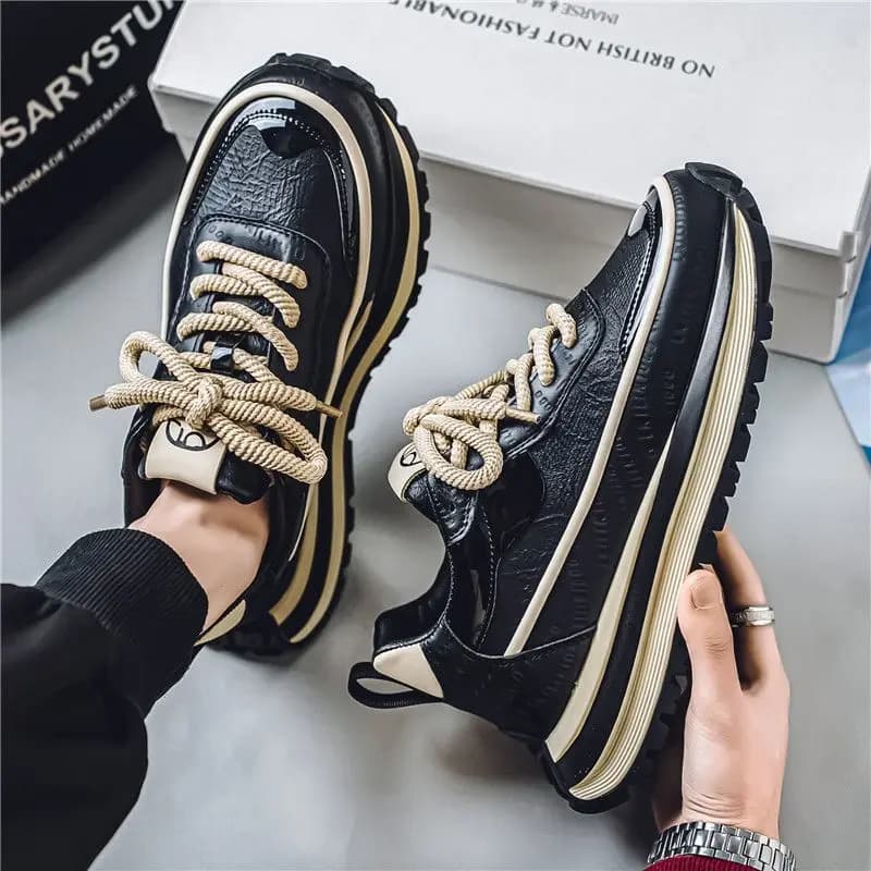 Fashionable men's shoes with breathable thick sole Sneaker with soft sole Fashion high quality casual sports shoes men's Zapatillas Hombre