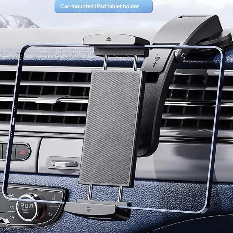 【C】Car Phone 360° Rotation Holder Suction Cup Phone Mount Compatible With Tablets And Phones Supports 7-15 Inch Devices
