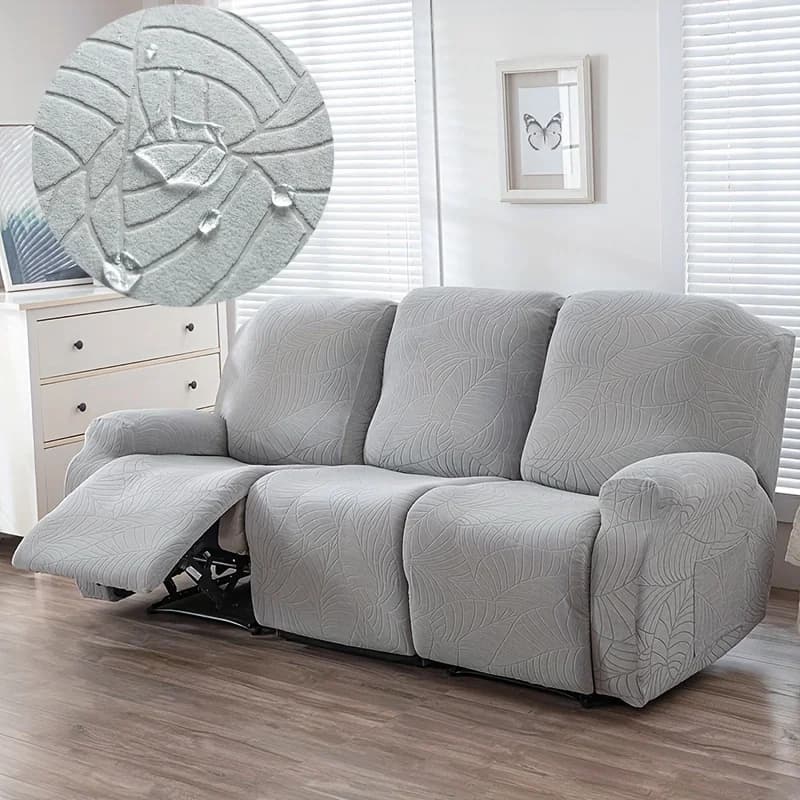 XM-Luvetoria 4/6/8pcs/set Stretch Jacquard Sofa Cover Splash-proof Recliner Slipcover with Elastic Bottom and Side Pocket Furniture Protector