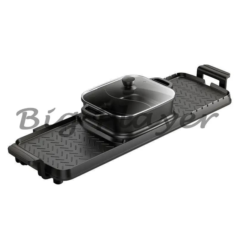 Griglia per barbecue elettrica Macchina multifunzionale coreana per uso domestico Risciacquo senza fumo Anatra Pentola calda Macchina all-in-one Padella