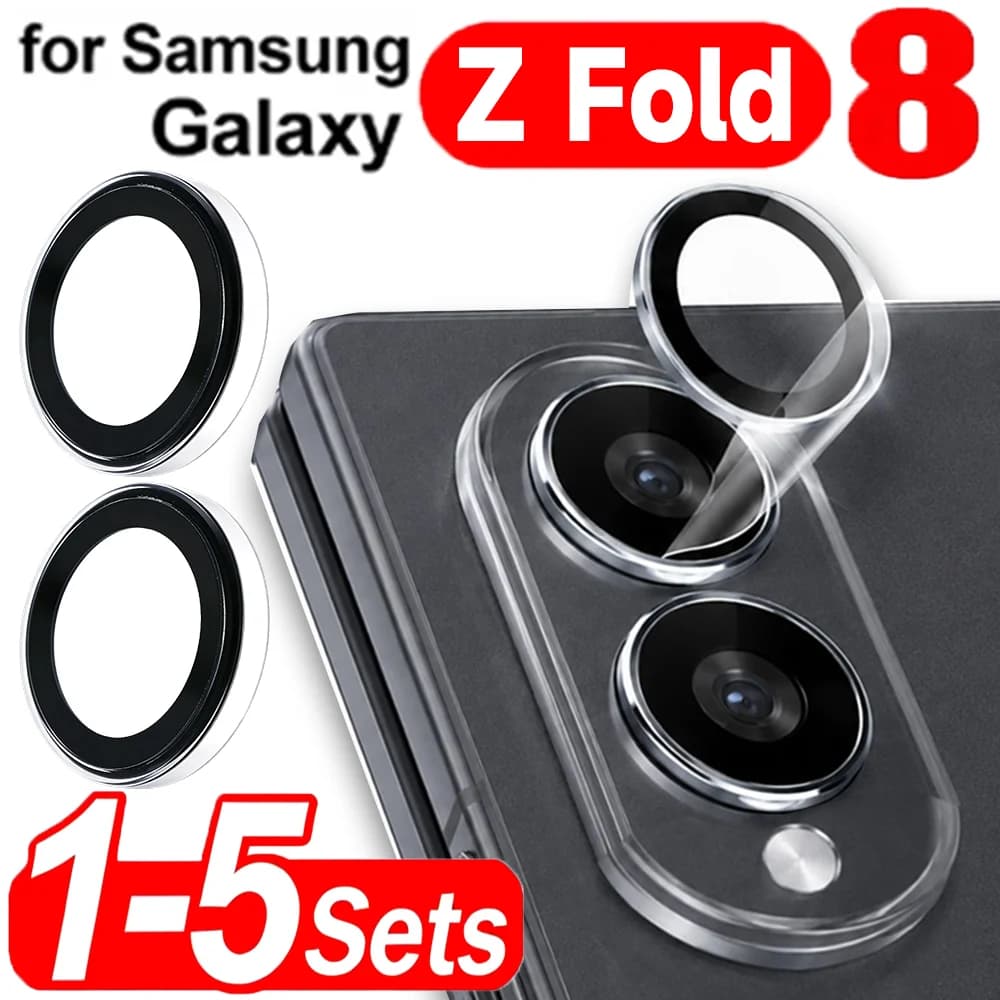 Clear Camera Lens Protector with Box for Samsung Galaxy Z Flip 8 Fold 8 Wide Ultra Tempered Glass Lens Cover Anti-Scratch Films