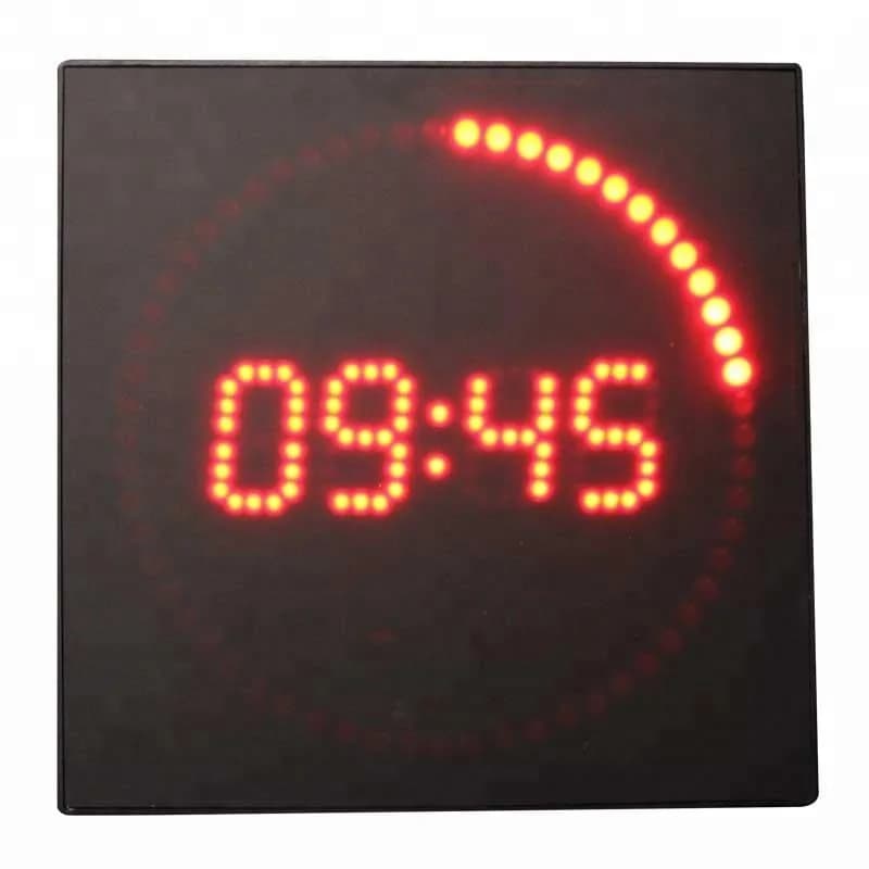 CP100 Nuovo Design Orologio con Visualizzazione del Tempo, Ogni Secondo Aggiunge 1 Punto LED, Orologio da Parete LED Super Luminoso