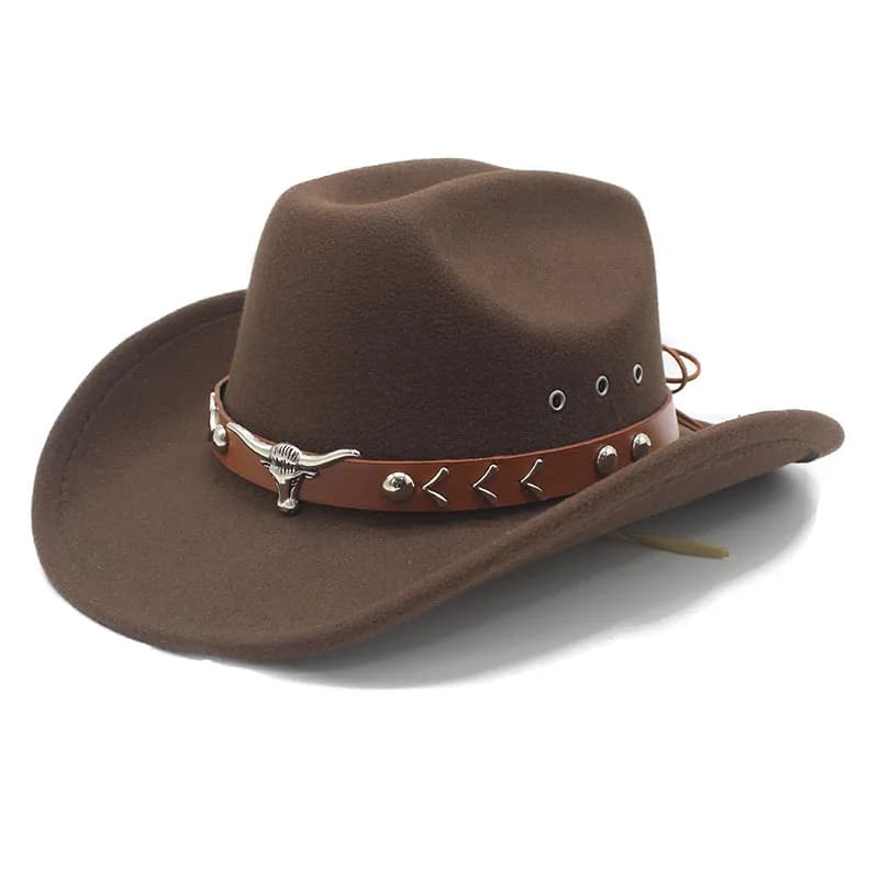 Cappello da Cowboy Vintage Stile Western con Tesa Larga, Cappello da Gentiluomo/Cowgirl Jazz, per Feste, Vacanze, Cosplay, Sombrero Hombre