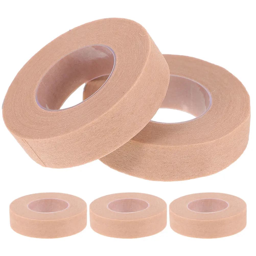 5 Rolls of Tape Adhesive Non-woven for Extension Eyelashes, Breathable and Leather Friendly, for Makeup and Application Eyelashes