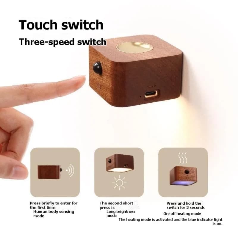 AA05 Mini USB Powered LED Night Light-Creative Aroma-Warm Light Atmosphere Lamp For Home